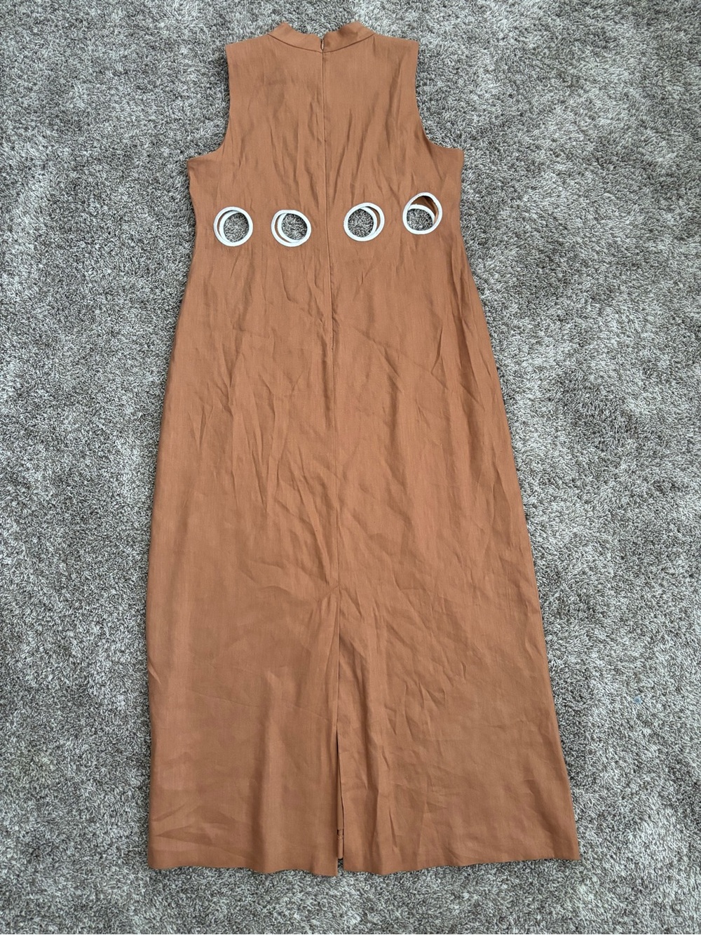 NWT Antonio Melani Quiet Luxury Linen Blend Maxi Dress- Size 12 - Picture 7 of 9